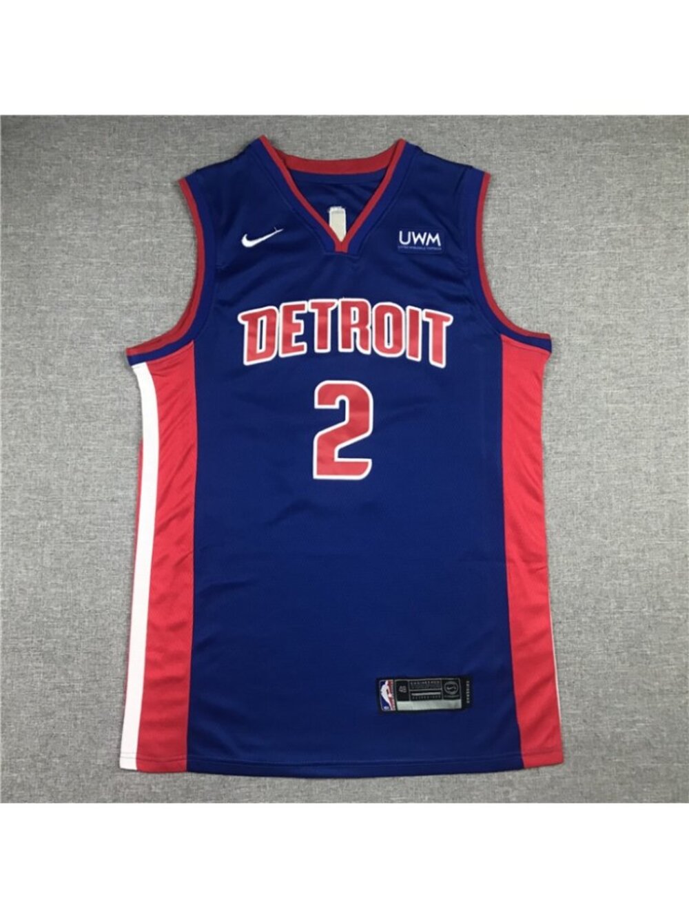 Kids Youths Cade Cunningham Blue Stitched Jersey